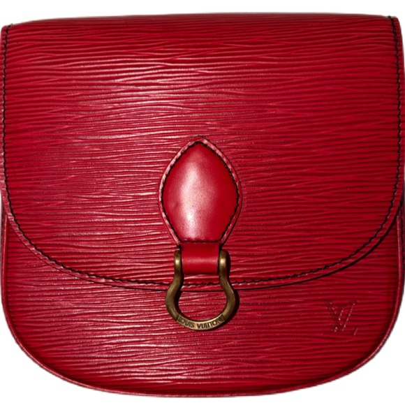 Vintage Louis Vuitton Epi Mini Saint Cloud Castilian Red PM - Picture 3 of 15